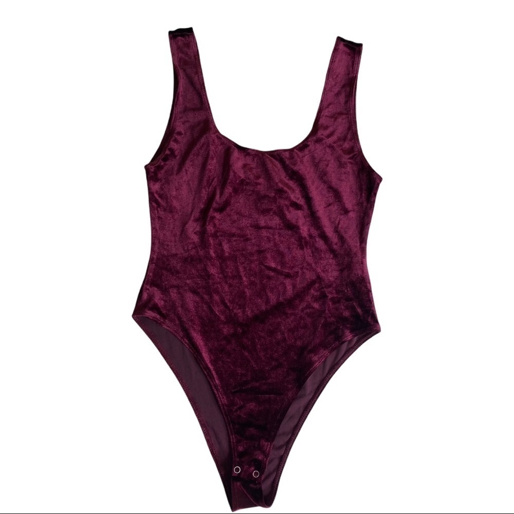 Forever 21 Burgundy Bodysuit. Size Medium